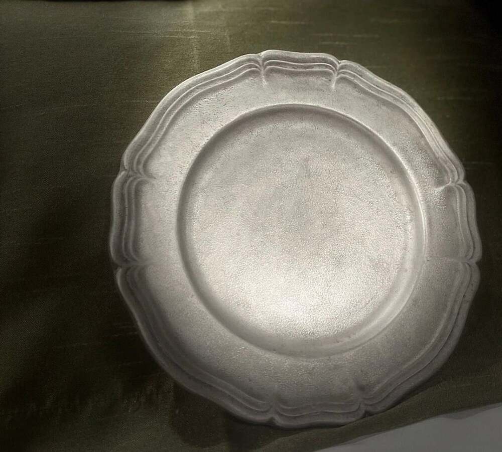 Set Of 4 RWP Wilton Armetale Pewter Queen Anne 7” Dinner Plate Columbia PA USA